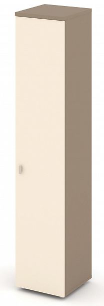Шкаф высокий узкий (1 высокий фасад ЛДСП) "ESTETICA" ES.SU-1.9  Сатин - Вид 2