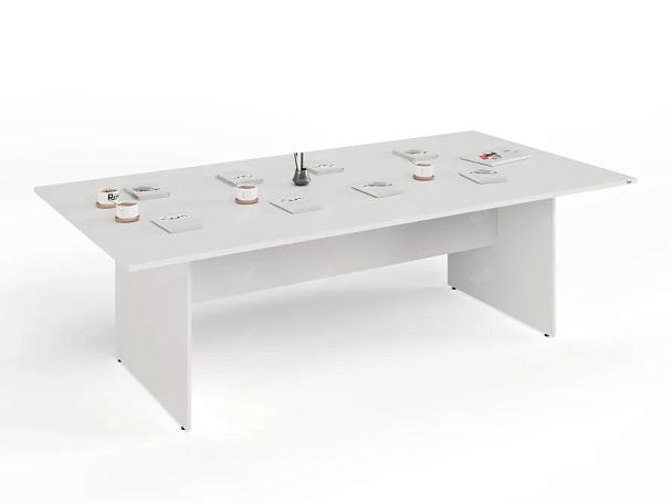 ЛАЙТ / LIGHT RLG009-24x12 Конференц-стол 240x120x75 Белый - Вид 4