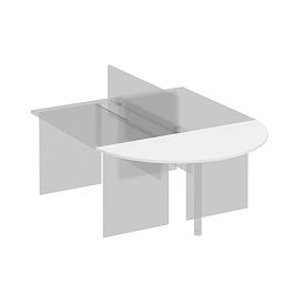 Приставка к столу Комфорт К.209 белый премиум - Фото предпросмотра