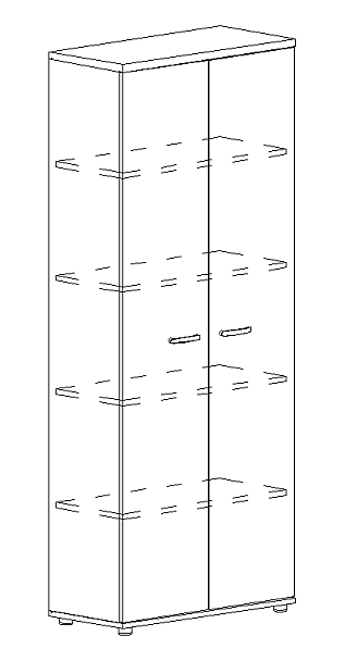 Шкаф для документов закрытый A4 А4 9372 БП белый премиум - Вид 3