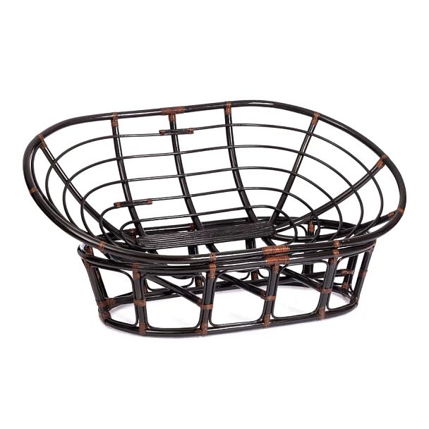 Диван Мамасан/Mamasan (23/02 W) /с подушкой и ремешками/Antique brown (античный черно-коричневый) - Вид 5
