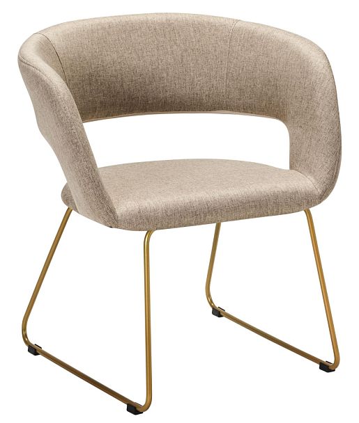 Кресло Hugs beige/Линк золото - Вид 1