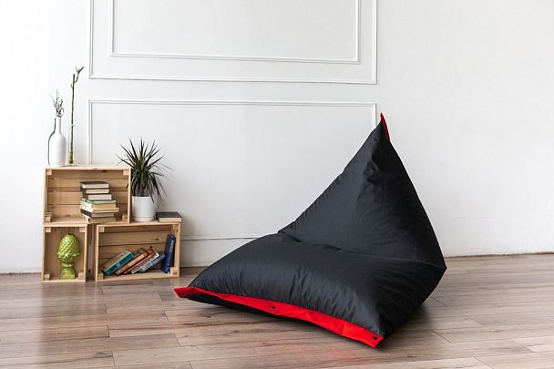 Кресло Пирамида Черно-Красная - Вид 3