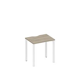 Стол письменный на металлокаркасе, столешница с вырезом Space+ А1 БГ 001.2 ВЛ вяз либерти/ белый гладкий - Фото предпросмотра