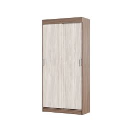 Андрей-Эконом (евро) шкаф-купе (1000*2100*416 мм) ясень шимо темный/ясень шимо светлый - Фото предпросмотра