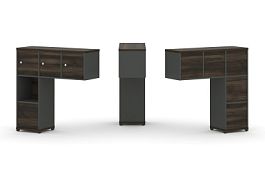 Concept Надставка низкая CN.ONN-006 Дуб Мали/Антрацит/Металл Антрацит 1099*365*1130 - Фото предпросмотра