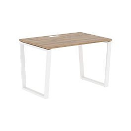 Стол прямой EVST 1180 Дуб Денвер светлый/Белый 1160х800х750 EDIS - Фото предпросмотра