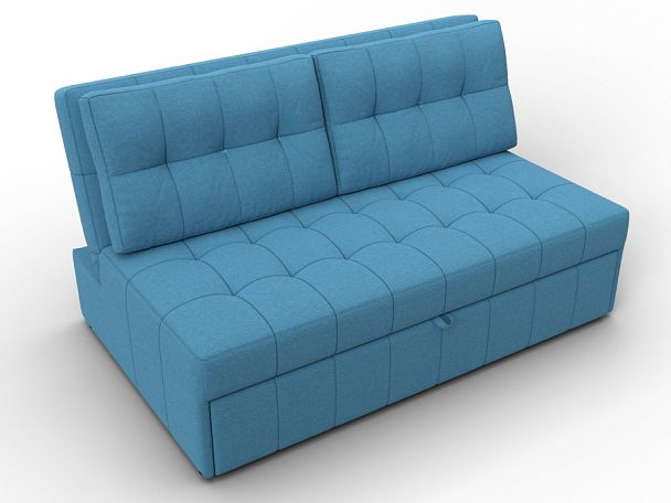 Диван прямой Лига-107 (140) Рогожка голубой - Вид 6
