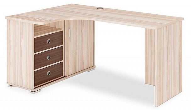 Стол письменный Домино СР-165С Карамель/Шамони левый - Вид 1