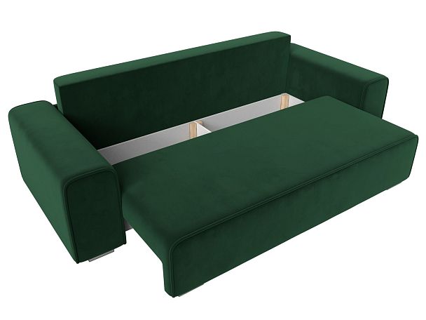 Прямой диван Лига-029 Велюр зеленый - Вид 7
