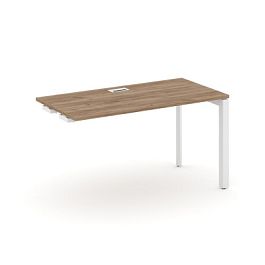 Style Project Next Стол-приставка к опор. элем. SN-59P.OPRS-022 Дуб Табак/Металл Белый/Белый Заглушка 1180*800*750 - Фото предпросмотра