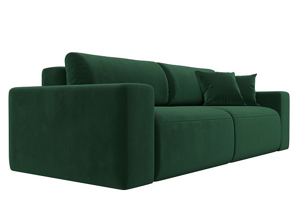 Диван прямой Лига-036 Классик Велюр зеленый - Вид 4