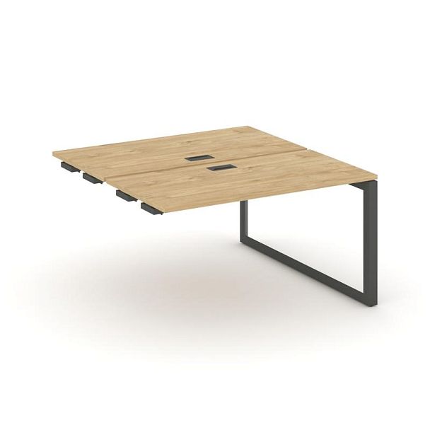 Style Project Next Стол-приставка к опор. элем. SN-59O.DPRS-021 Тиквуд Светлый/Металл Антрацит/Черный Заглушка 980*1632*750 - Вид 1