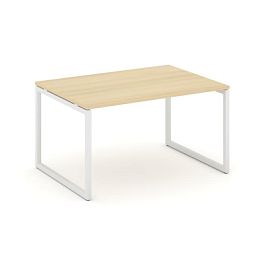 Стайл Проджект Стол переговорный SN-4O.SPRG-001.3 Акация Лорка/Металл Белый 980*980*750 - Фото предпросмотра