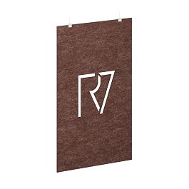 AcustiX Подвесная пергородка с фигурными вырезами VE.PPRF-100.19 Молочный Шоколад 1000*12*1980 - Фото предпросмотра