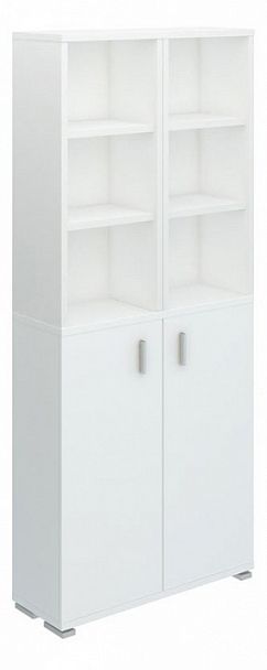 Стеллаж комбинированный Домино Лайт ПУ-30-4 Белый - Вид 1