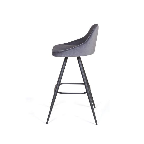 Стул полубарный Neo поворотный 360 градусов, бархат 4 - Вид 3