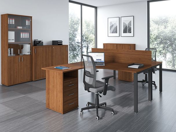 Удлинитель бенч-системы Trend Metal 120x123x75 дуб феррара - Вид 7