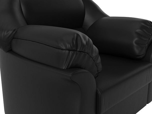 Кресло Карнелла (полностью экокожа черная) - Вид 4
