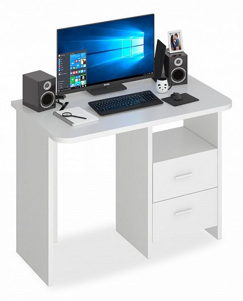 Стол письменный Домино Lite СКЛ-Прям100Р Белый - Вид 1