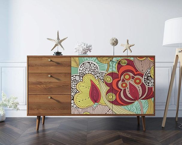 Комод Berber с двумя дверками и ящиками 6 принт арт BB05/Print_06 - Вид 2