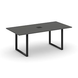 Style Project Direct Direct Стол переговорный SN-6O.SPRG-198 Антрацит/Металл Черный 1980*980*750 - Фото предпросмотра