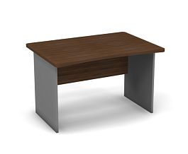Стол прямой 1200 Берлин Орех Вармия/Серый СП 120.85 - Фото предпросмотра
