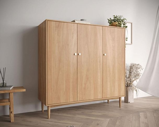 Шкаф трехстворчатый низкий Bubble Solid арт BBL04S - Вид 4