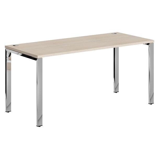 Стол прямой XGST 167.1 Бук Тиара/Нержавеющая сталь 1600х700х750 XTEN GLOSS - Вид 1