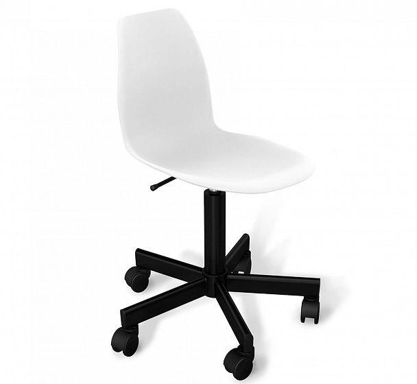 Стул подъемно-поворотный Sheffilton SHT-ST29/S120M белый/черный муар - Вид 1