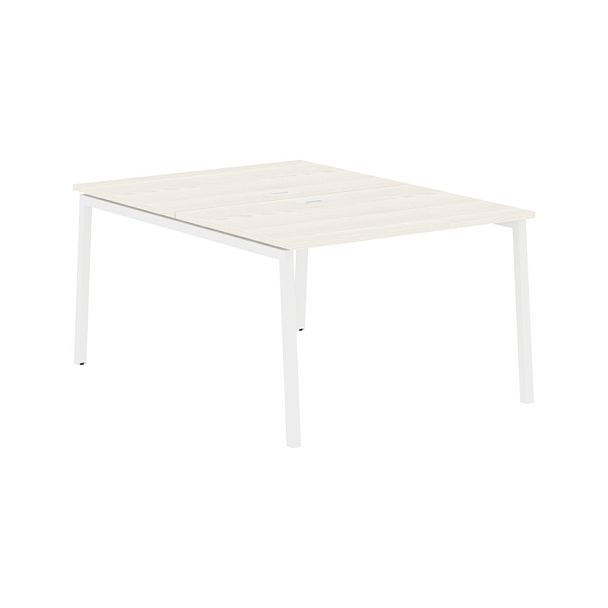 Стол 2-х местный ELWST 1116 Ясень Траун/Белый 1160х1606х750 EDIS - Вид 1
