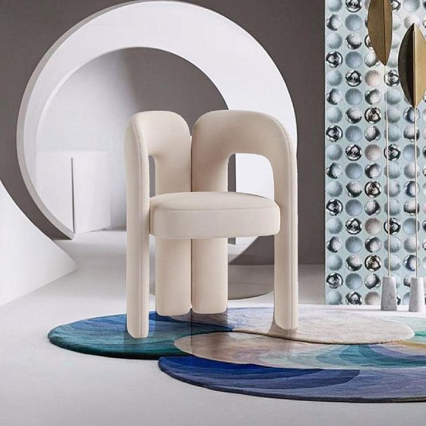 Полукресло Angie, ткань, велюр молочный - Вид 13