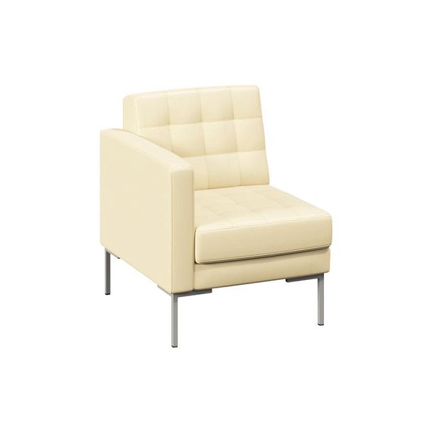 Forest Секция с подлокотником одноместная FR-SP-01 (R) Oregon 11/Металл Серый 690*800*840 - Вид 1