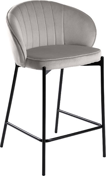 Комплект полубарных стульев Миэль светло-серый/черный, 4 шт. - Вид 3