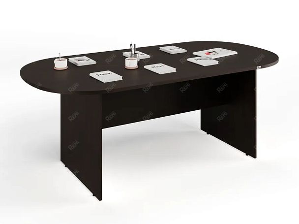 UNITY PКС-10/20 ВЕНГЕ Конференц стол овальный Универсальный 2000х1000х750 - Вид 3