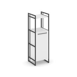 Rift Шкаф 3 ниши узкий RF.SU-32 (R) Белый Бриллиант/Металл Антрацит 420*396*1286 - Фото предпросмотра