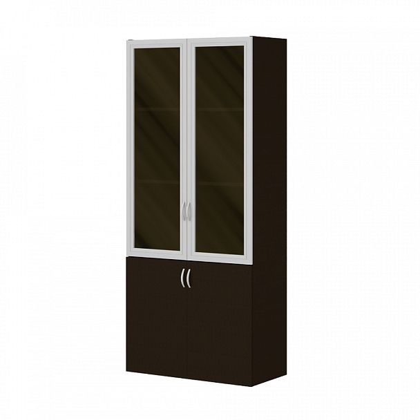 Шкаф комбинированный (необходим топ) "Лидер"  ПК-ЛДР-ШК205Х90С/35-В1-179 дуб ферраре - Вид 1