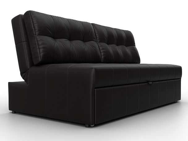 Диван прямой Лига-107 (160) Экокожа коричневый - Вид 3