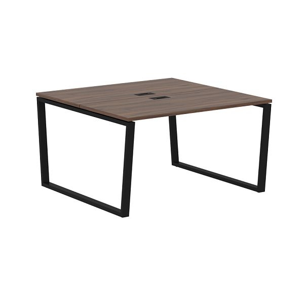 Стол 2-х местный EVWST 1313 Дуб Денвер тёмный/Черный 1360х1346х750 EDIS - Вид 1