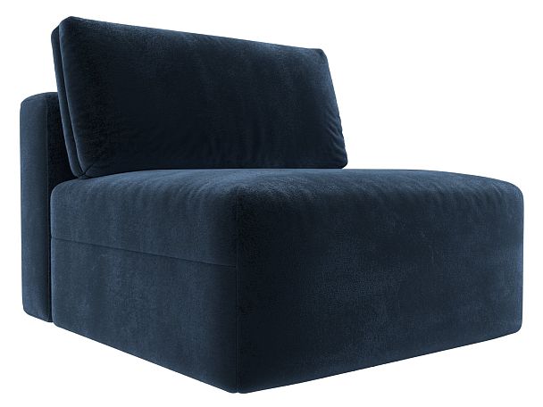 Модуль диван Лига-060 НПБ Велюр синий - Вид 2
