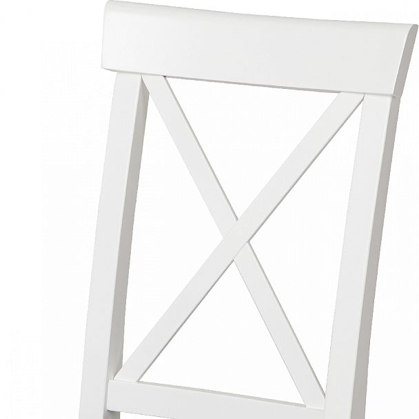 Стул деревянный с мягким сиденьем Бергольф Белый/Серый велюр - Вид 6