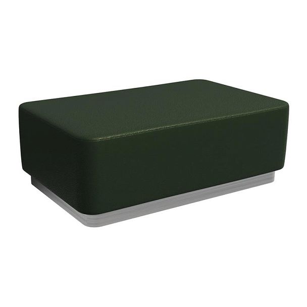 Vermont Пуфик PV-6 Latte Lux 412/Серебро 1200*800*425 - Вид 1