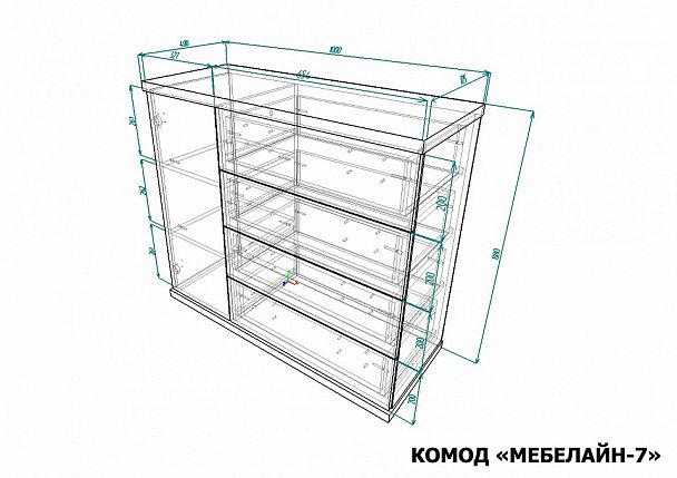 Комод Мебелайн-7 - Вид 2