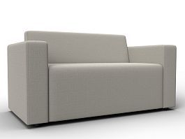 Диван прямой Лига-093 Рогожка бежевый - Фото предпросмотра