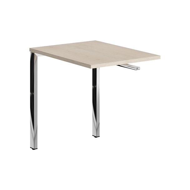 Брифинг приставка XGB 860.1 Бук Тиара/Нержавеющая сталь 800х600х750 XTEN GLOSS - Вид 1