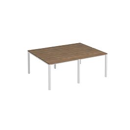 Рабочая станция на металлокаркасе КФ (4х100) Комфорт КФ К.Б1 1143-2 ШТ дуб шамони темный / белый - Фото предпросмотра