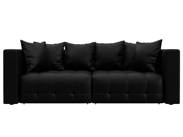 Диван прямой Лига-052 НПБ Экокожа черный - Вид 2