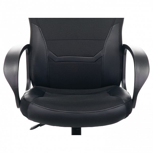 Кресло компьютерное BRABIX "Alpha GM-018", ткань/экокожа, черное, 532636, GM-018_532636 - Вид 8