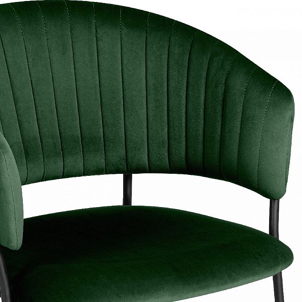 Комплект кухонных стульев Даксон зеленый велюр/черный, 2 шт. - Вид 8