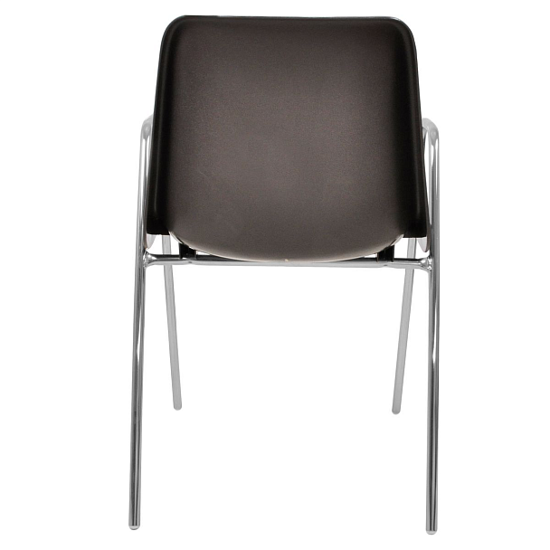 Стул Vicenza (4 высокие ножки c подлокотниками), каркас Хром, коричневый, РП+ИК, стопируемый - Вид 3